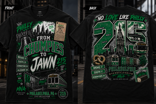 Talk Philly to Me — The 215 Collection Tee | Maison Noir Atelier